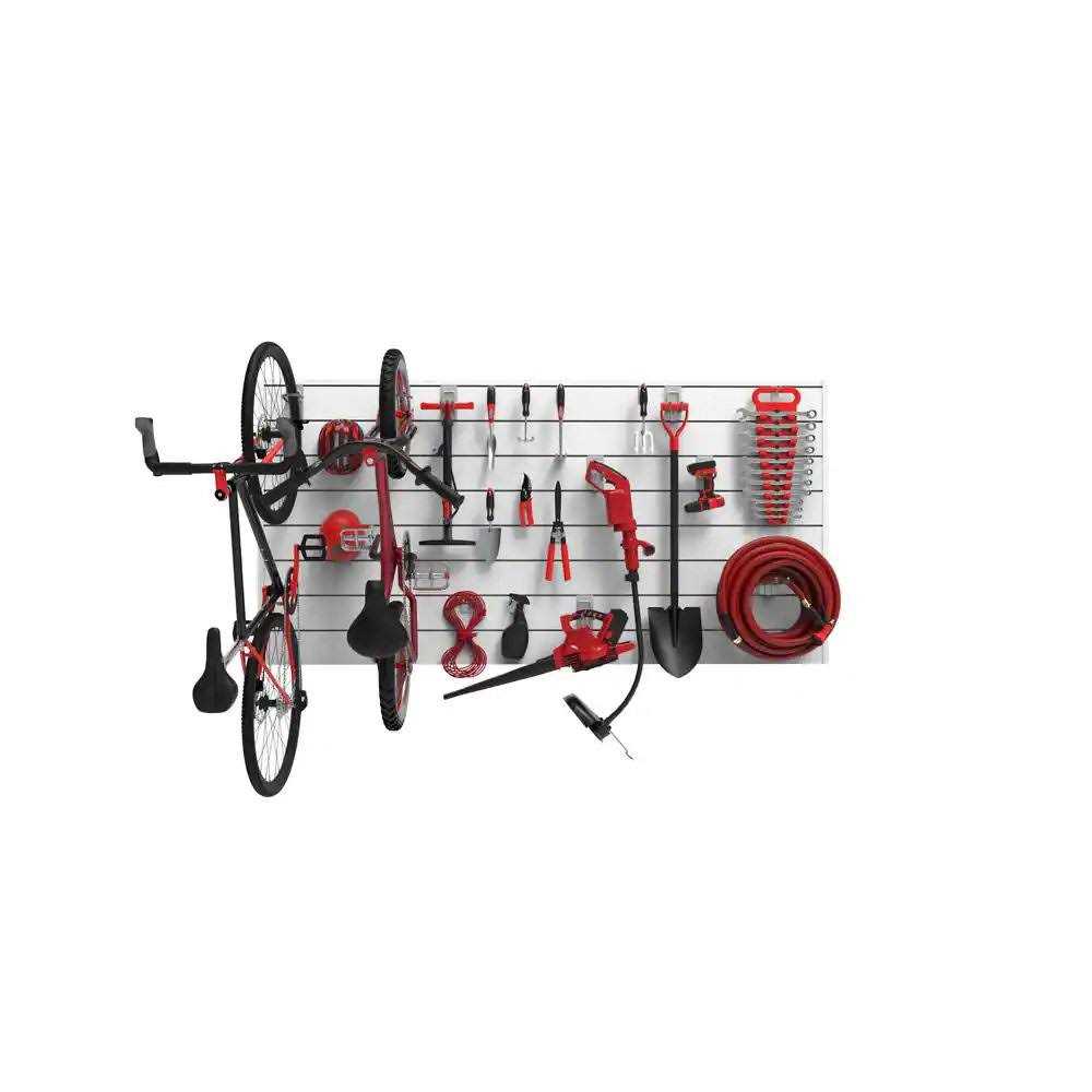 CrownWall Home 6 in. x 4 ft. Heavy Duty PVC Slatwall Organizer Panel Set - Inhomebuy