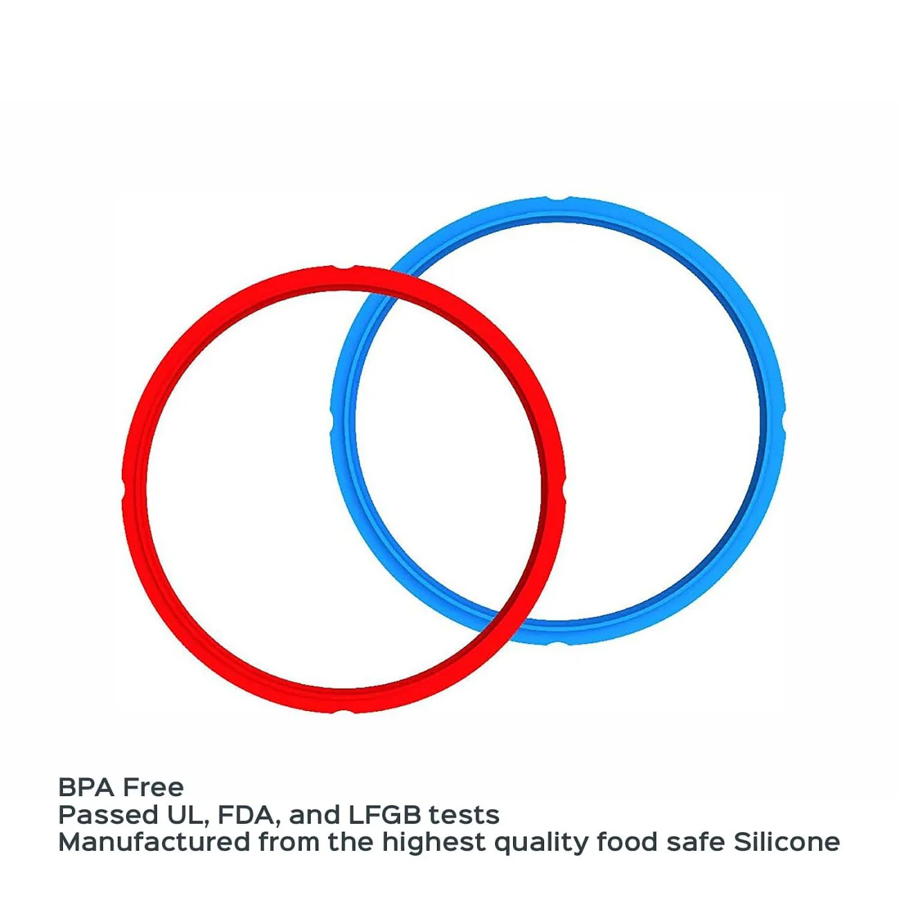 repl Sealing Rings (Pack of 2: Red & Blue) for 3Qt | 211-0012-01 - Inhomebuy