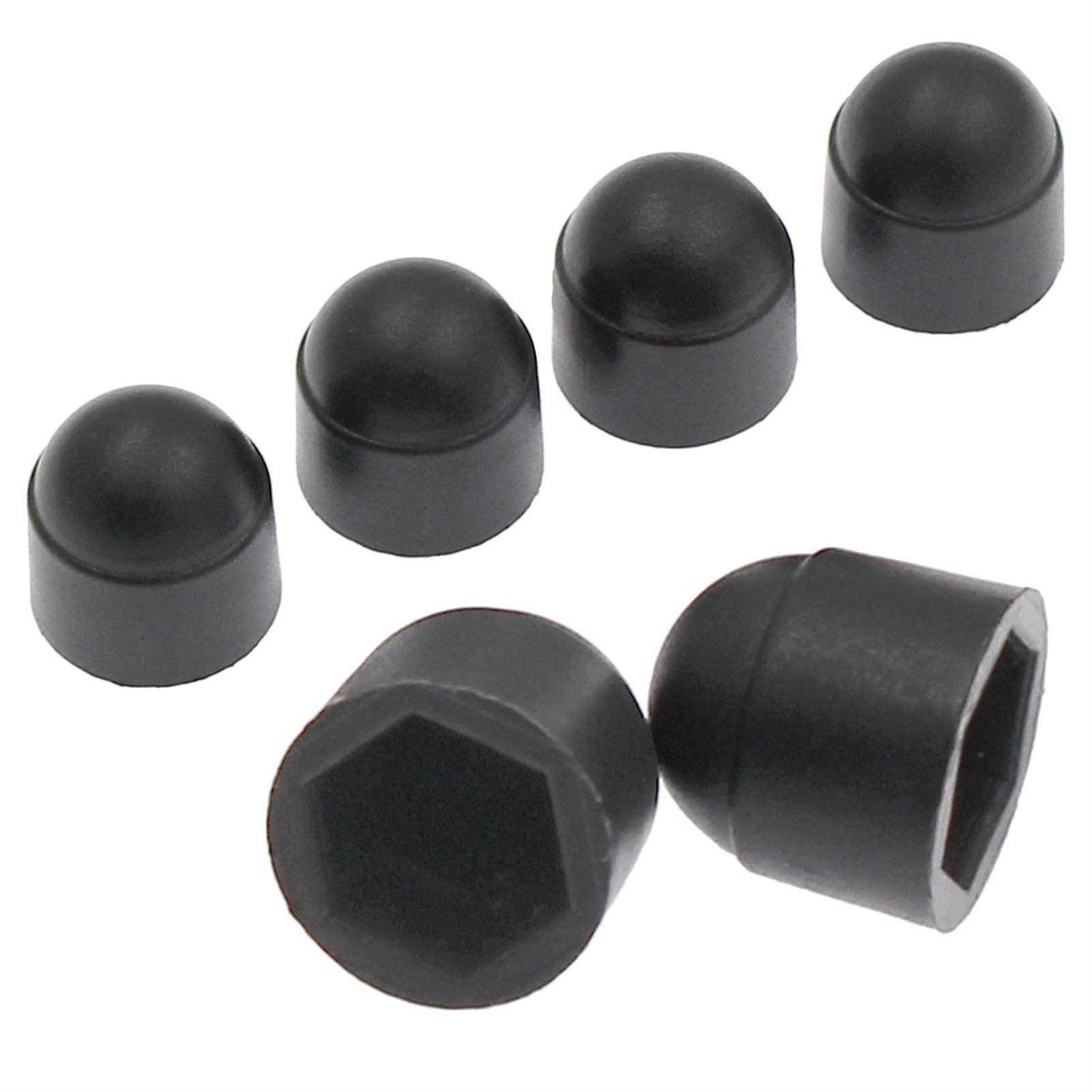 Zorfeter 25 Pcs Hex Head Bolt Covers Dome Plastic Bolt Caps Hexagonal Screw Cover Protection Caps Black - Inhomebuy