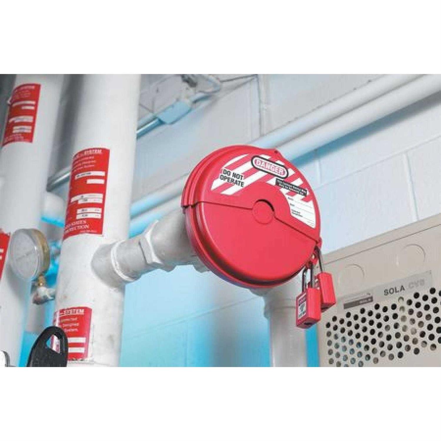 Master Lock 468L Seal-Tight Handle-Off Ball Valve Lockout - Inhomebuy