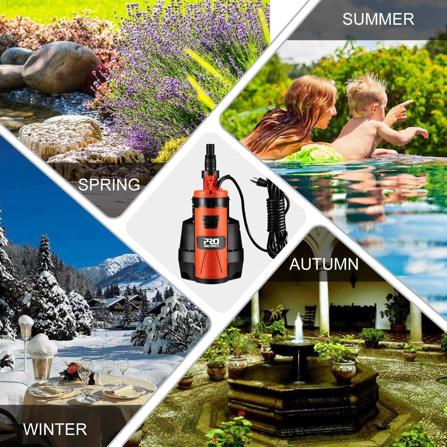 Sump Alarm PC-PB-6-18-2 6 Foot 18/2 Piggyback Float Switch/Sump Pump Control Cord - Inhomebuy