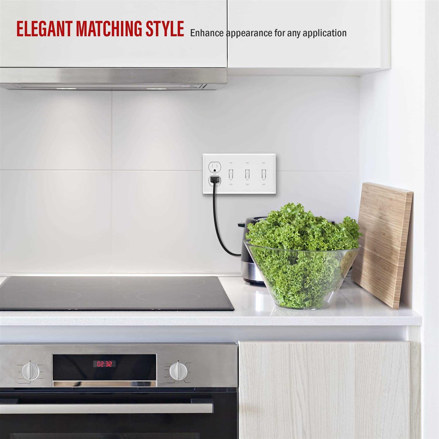 Enerlites 975501-C Screw Cap Floor Box Cover 4 Diameter - Inhomebuy