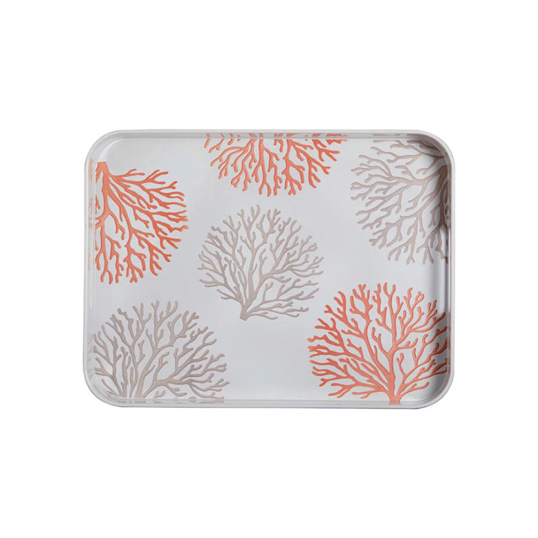 Mare - Rectangular Tray Coral - Inhomebuy