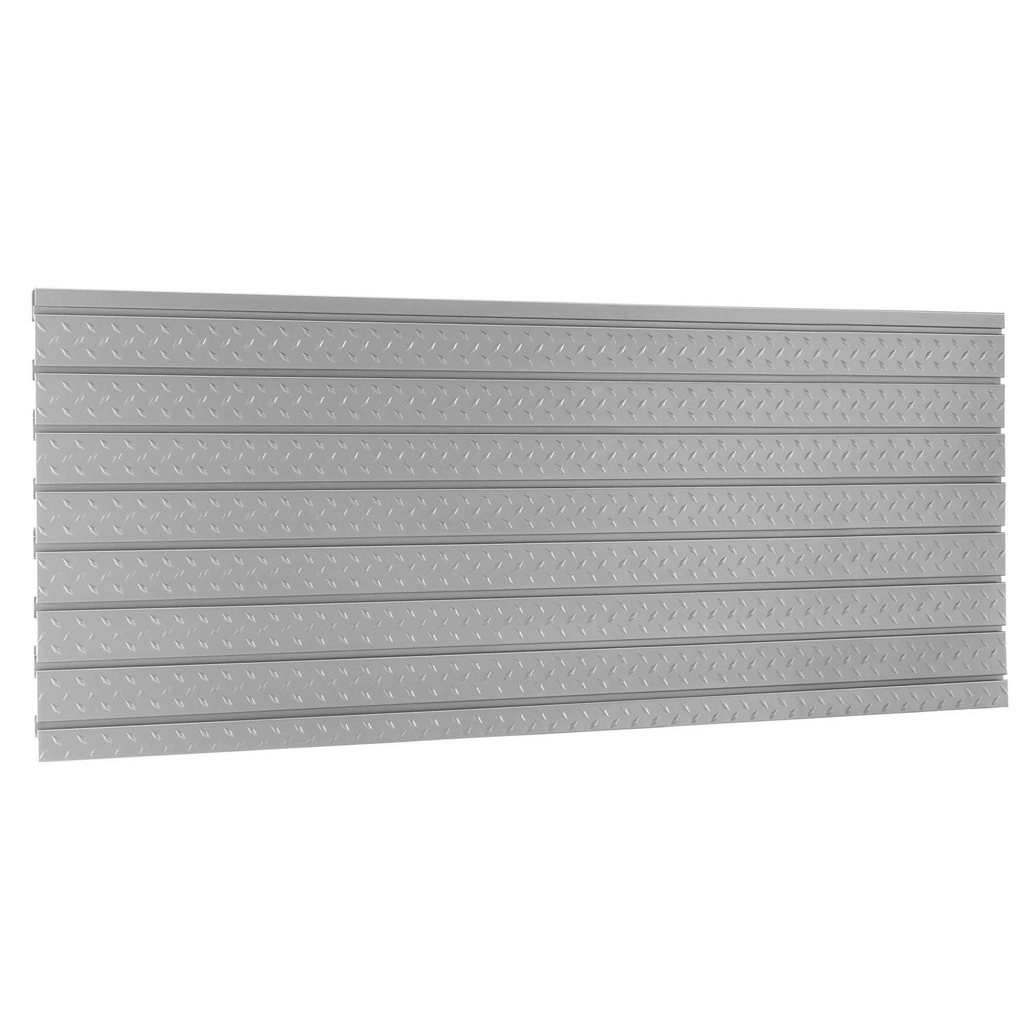 NewAge Products Pro Series 84 Diamond Plate Slatwall Backsplash - Inhomebuy