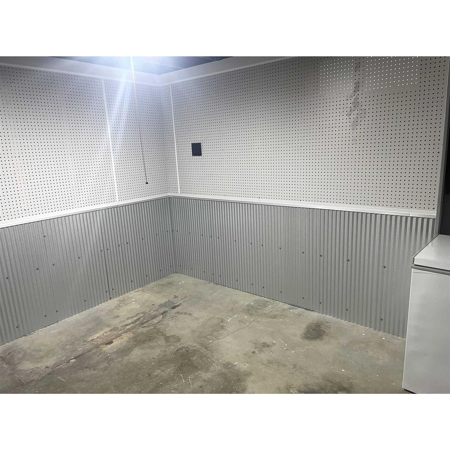 Dakota Tin 24W x 36H Colorado Corrugated Metal Wainscoting Panel - Inhomebuy