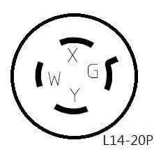 Parkworld 884937 Industrial Nema 10-50 Extension Cord 3-Prong - Inhomebuy