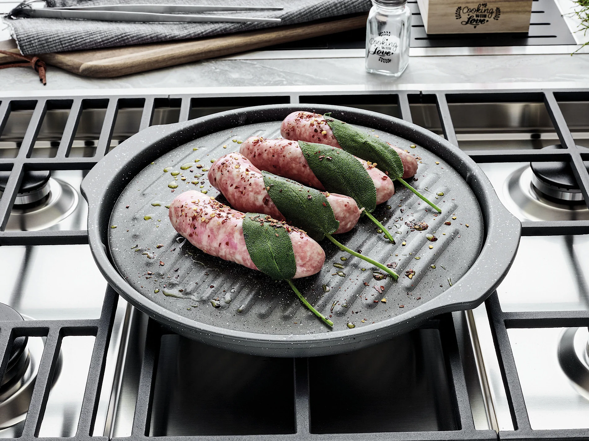 Mythos Marble Barbecue Grill 33x36cm - Inhomebuy