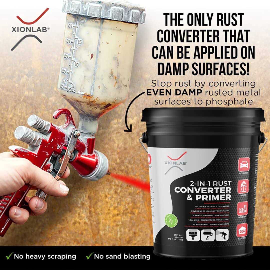 Xion Lab 2 in 1 Rust Converter & Metal Primer - Inhomebuy