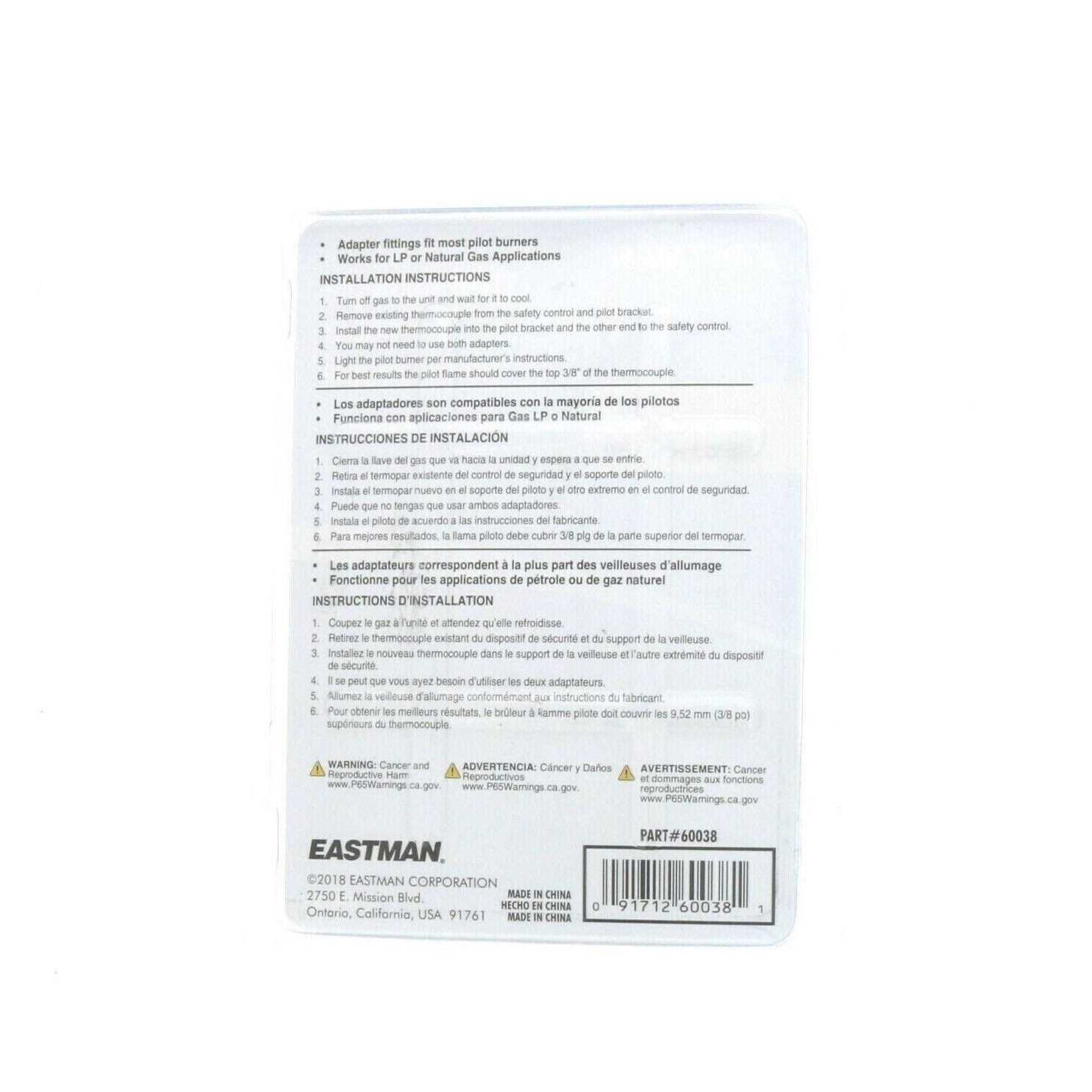 Eastman Gas Range Connector & Installation Kit - Inhomebuy