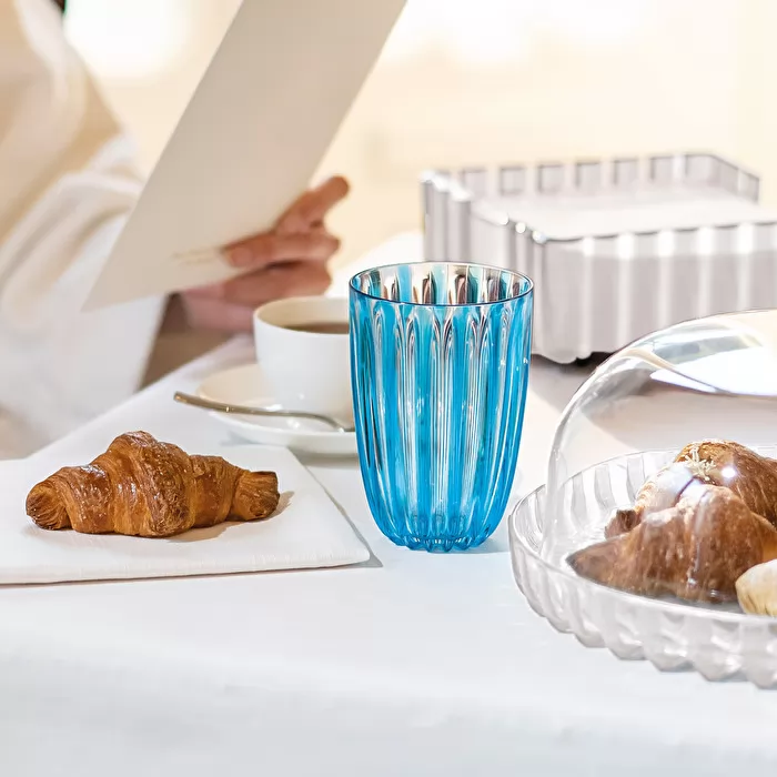 DolceVita Set of 4 Glasses Blue - Inhomebuy