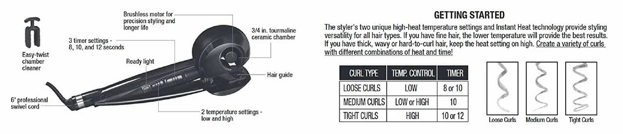 Conair Infiniti Curl Secret |CD203RC| Plum - Inhomebuy