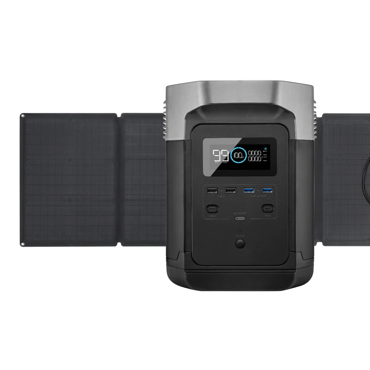 EcoFlow Package - DELTA 1300 Portable Power Station (1260Wh) and 1 x Portable Solar Panel (110W) - Inhomebuy