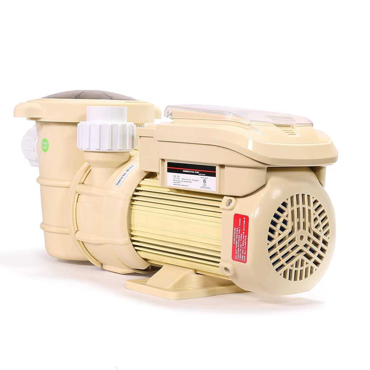 XtremepowerUS 1.5HP Inground Pool Pump 5280GPH 1.5 NPT Inlet/Outlet 220V Dual Speed - Inhomebuy