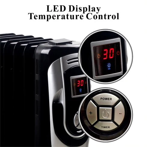 Optimus Oil Filled Heater: 7-fins, Digital | H-6015 - Inhomebuy