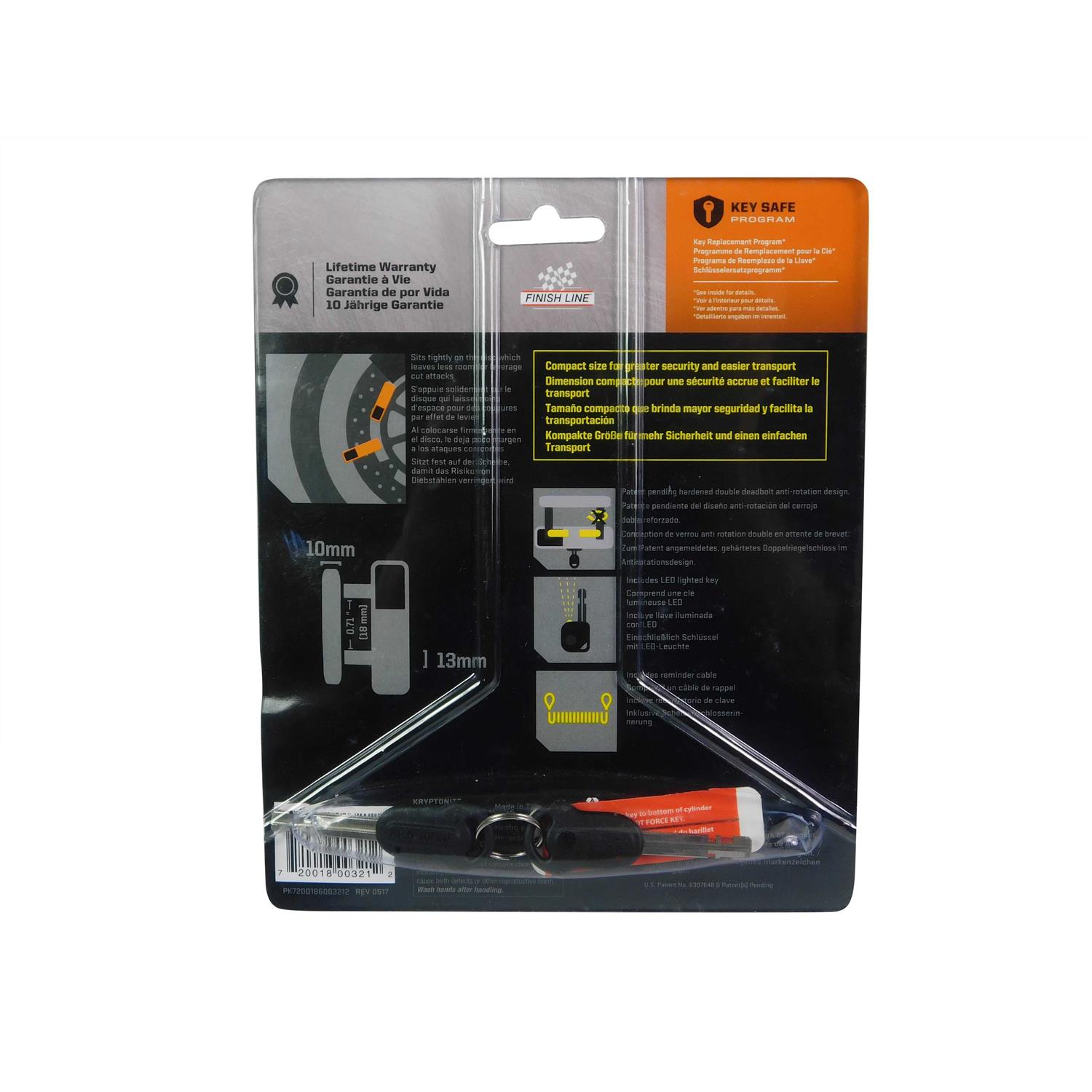 Kryptonite Double Loop Cable & Padlock Bicyce Lock - Inhomebuy