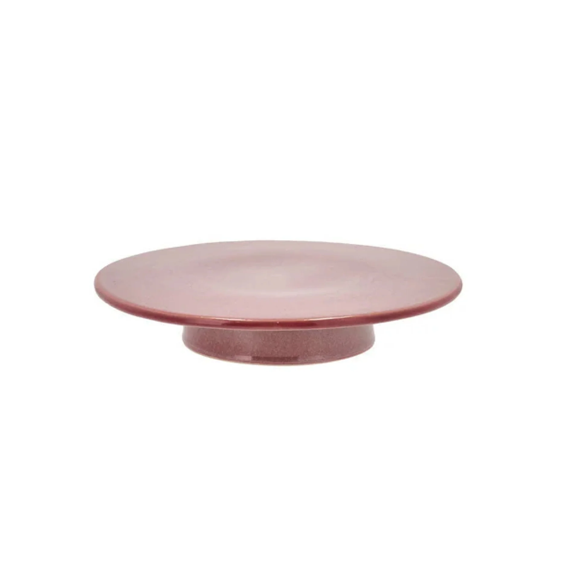 Stoneware Footed Cake Stand 30 cm Light Pink - Inhomebuy