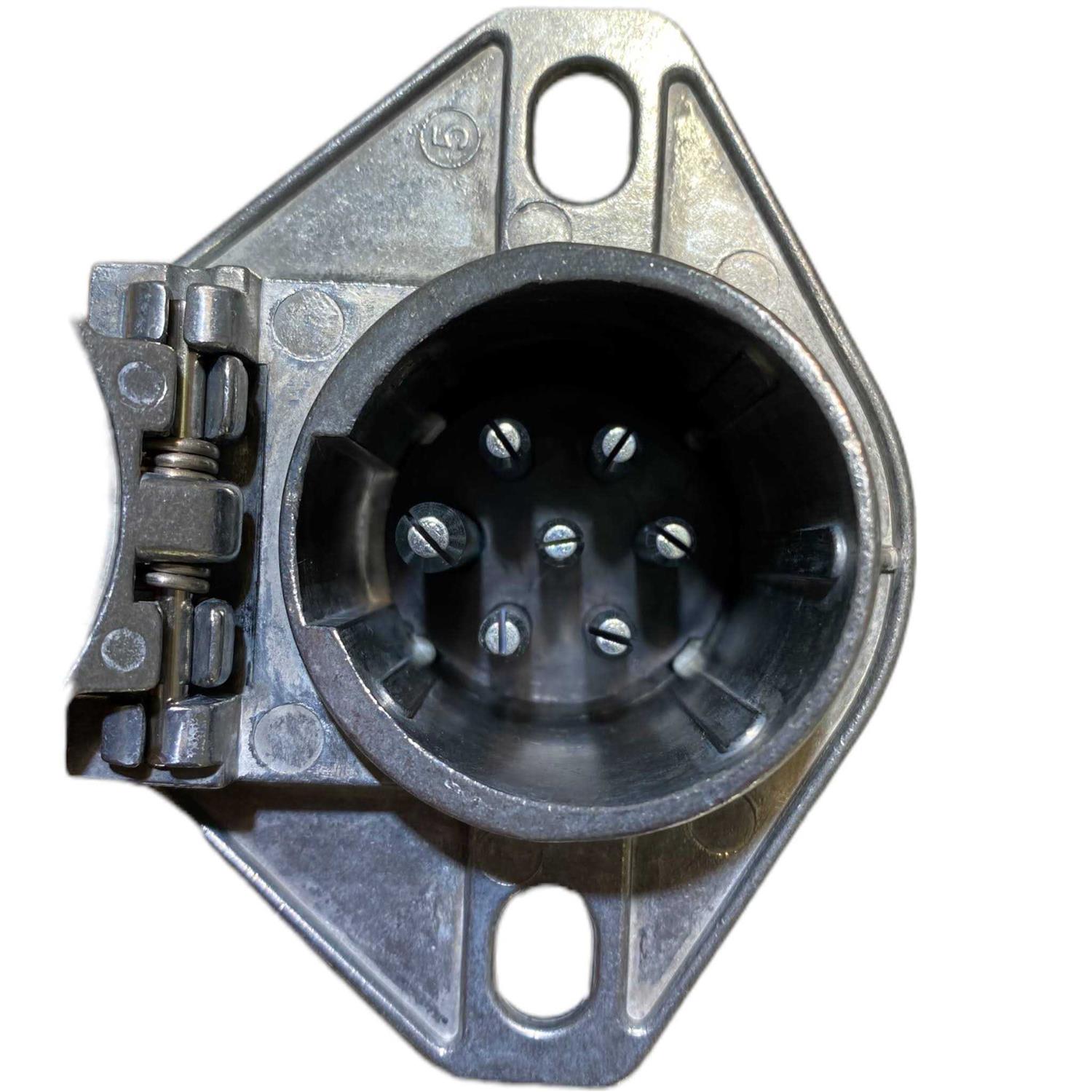 Phillips Ind. 15-730 7 Pin Plug with Cable Guard Zinc Die-Cast - Inhomebuy