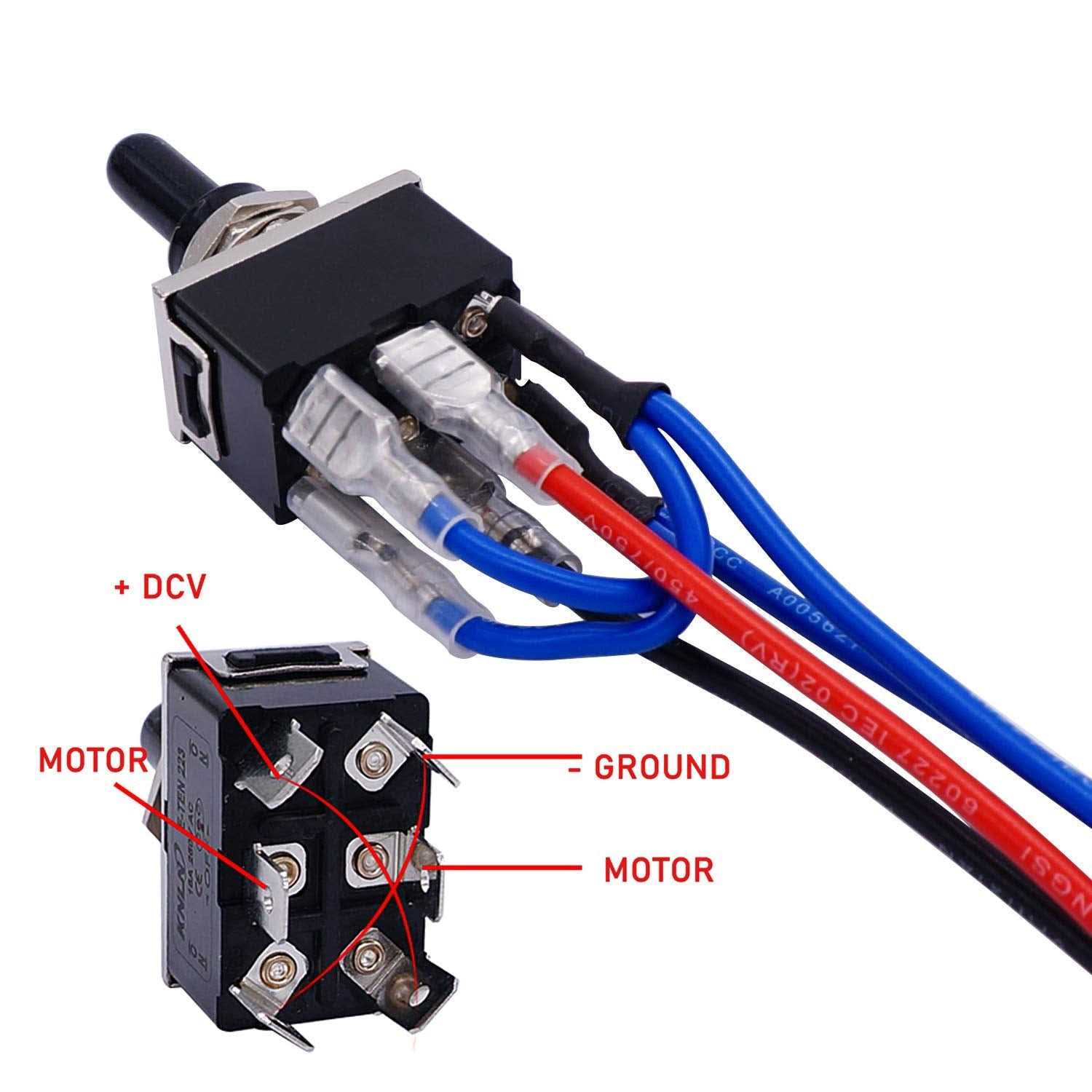 TWTADE Momentary Polarity Reverse Switch DC 12V 10A Motor Control 6 Pin 3 Position-Off - Inhomebuy