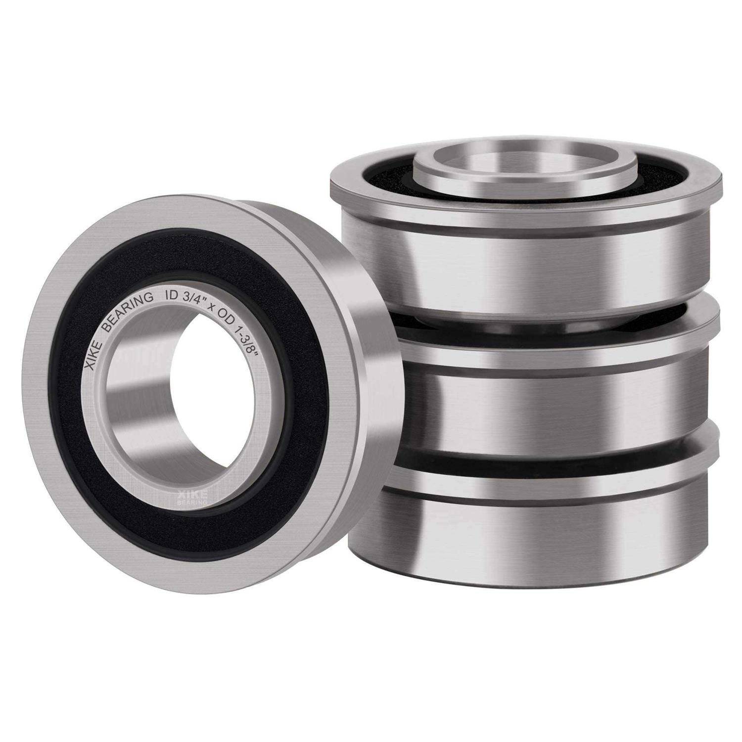 XiKe 2 Pcs 6007-2RS Double Rubber Seal Bearings 35x62x14mm, Pre-Lubricated and Stable Performance and Cost Effective - Inhomebuy