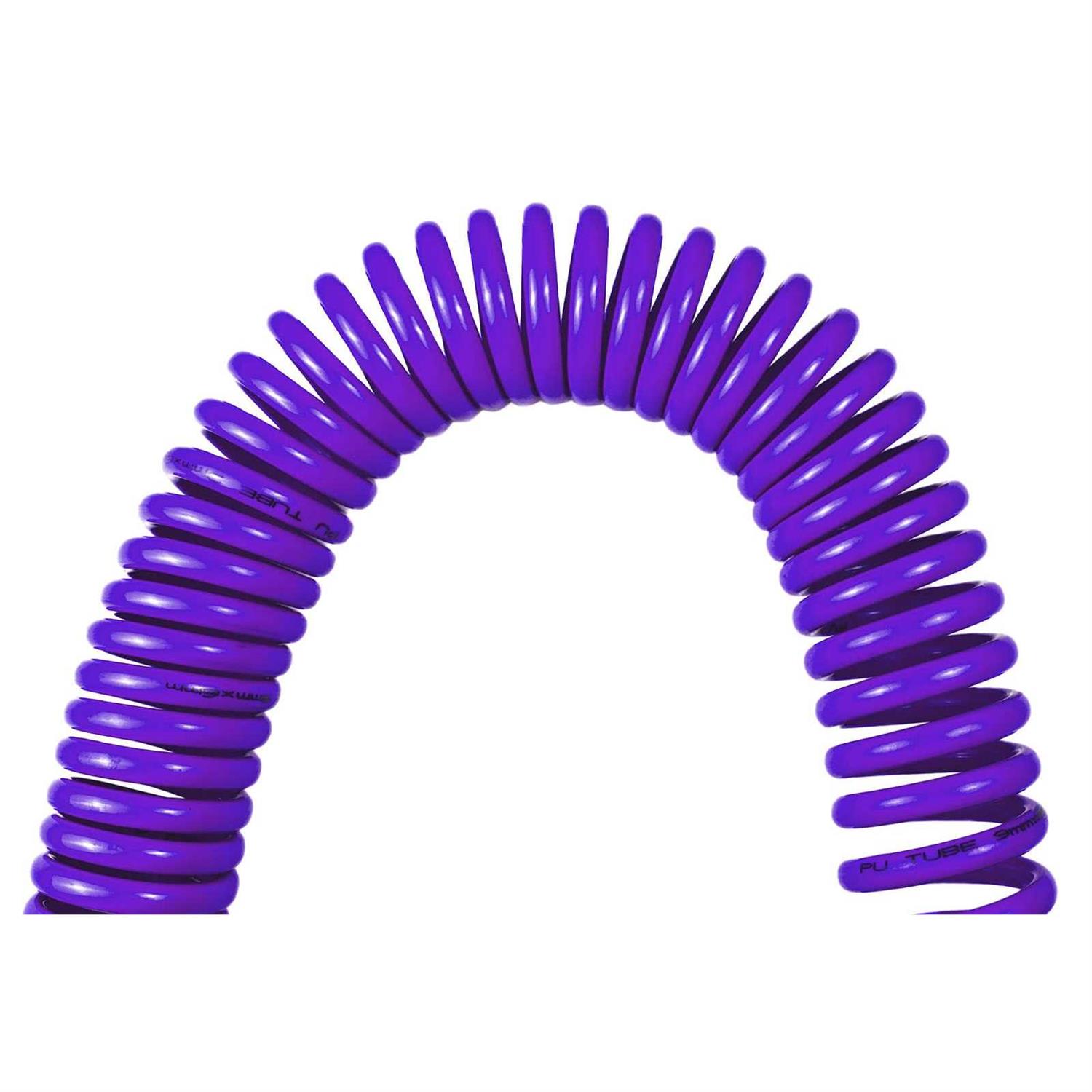 Yotoo Polyurethane Recoil Air Hose 1/4 Inner Diameter by 25′ Long with Bend Restrictor, 1/4 Industrial Quick Coupler and Plug - Inhomebuy