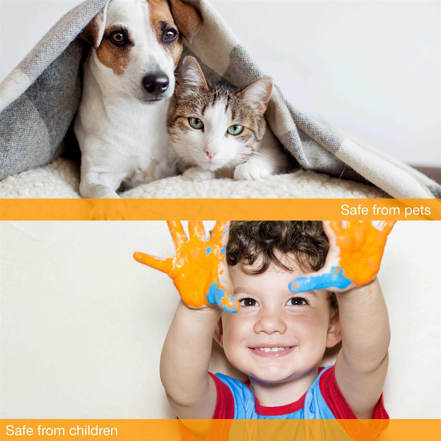 ENERLITES Screwless Double Blank Wall Plate Child Safe Two Gang Blank Device Outlet Cover - Inhomebuy