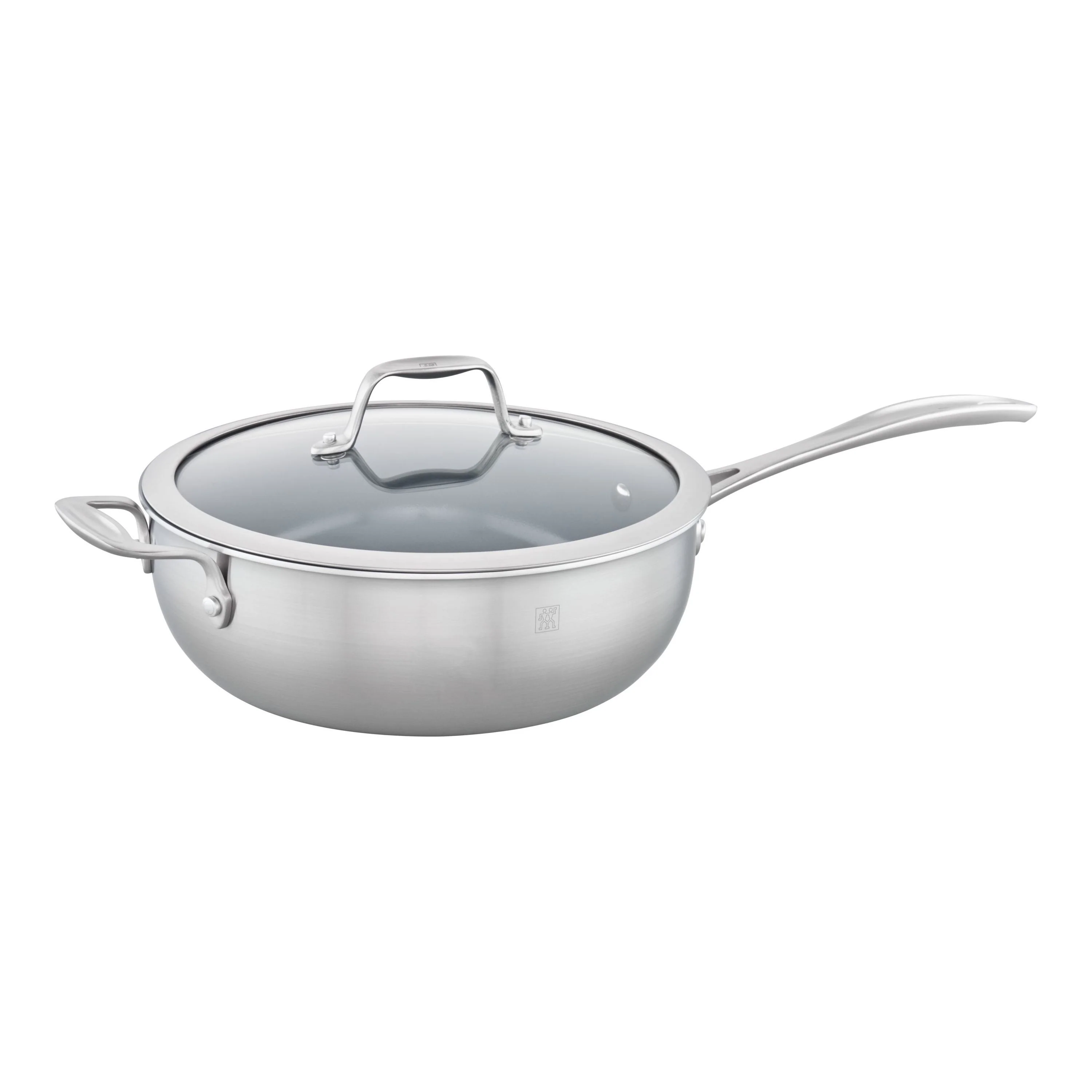 ZWILLING 4.6 Qt. Stainless Steel Ceramic Non-Stick Perfect Pan, Spirit 3-Ply Ceramic Series - Inhomebuy