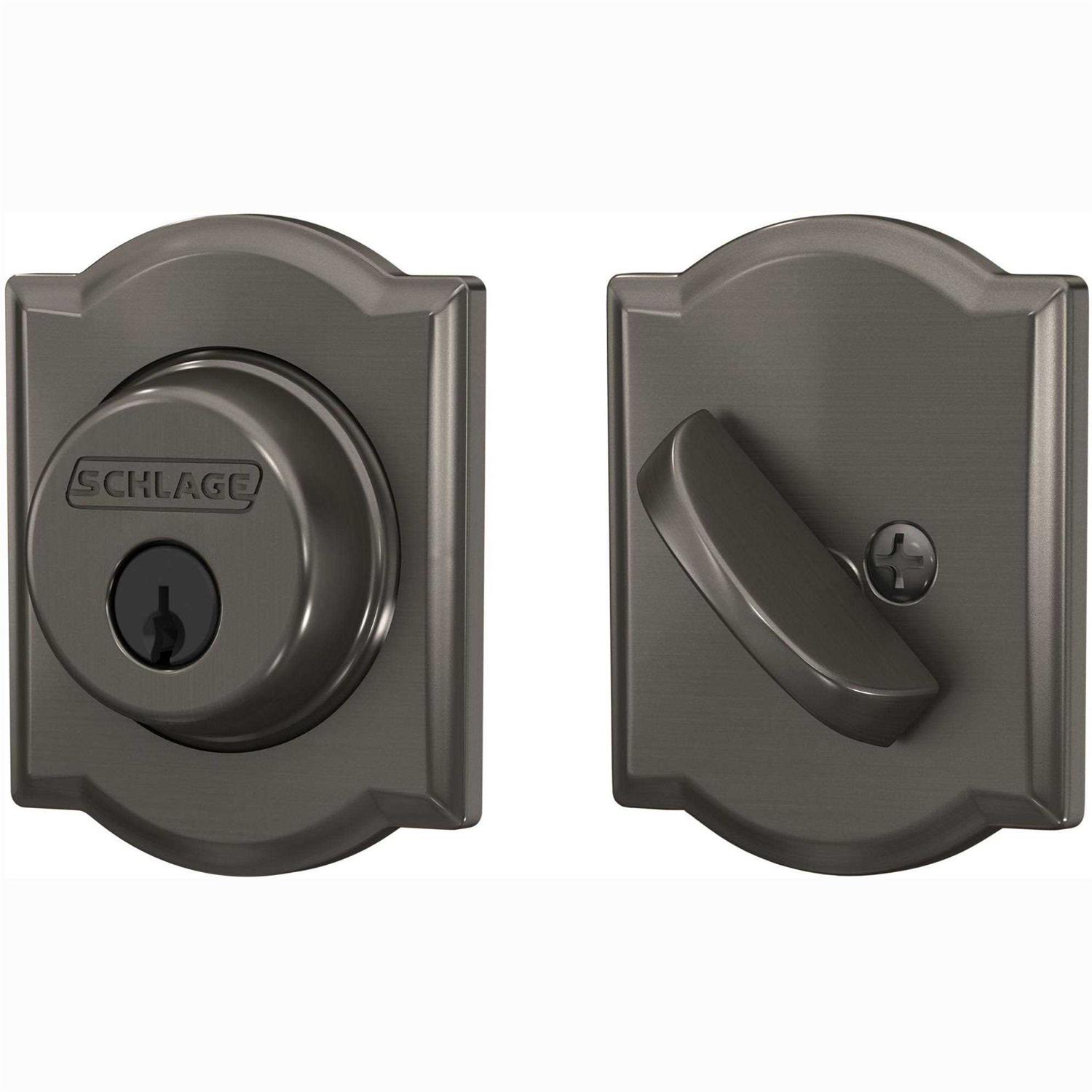 Schlage Camelot Single Cylinder Deadbolt - Inhomebuy