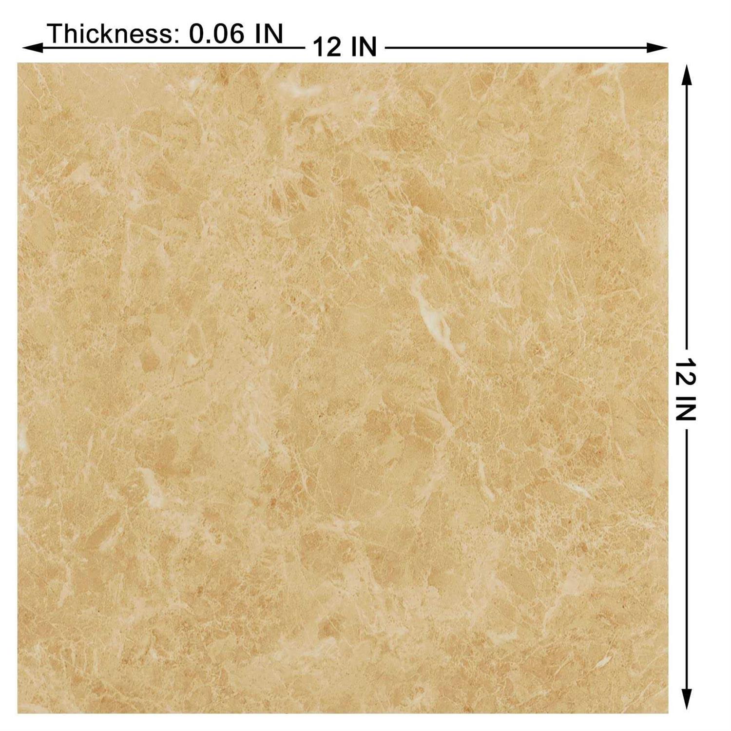 WESTICK Peel and Stick Waterproof Floor Tile Marble Floor Tiles Bathroom Flooring Tiles Peel and Stick Tiles for Floor Self Adhesive - Inhomebuy