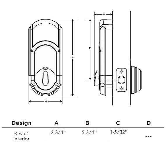 Kwikset Kevo 2nd Gen Touch-to-Open Bluetooth Smart Lock - Inhomebuy