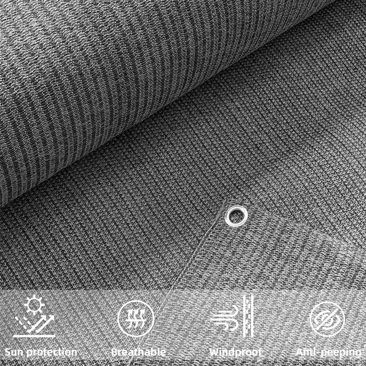 SUNNY GUARD Balcony Privacy Screen Fence Apartments Railing Cover Heavy Duty Windscreen for Outdoor,Backyard,Patio,Deck - Inhomebuy