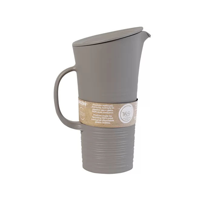 Pitcher With Lid 'Tierra' Taupe - Inhomebuy