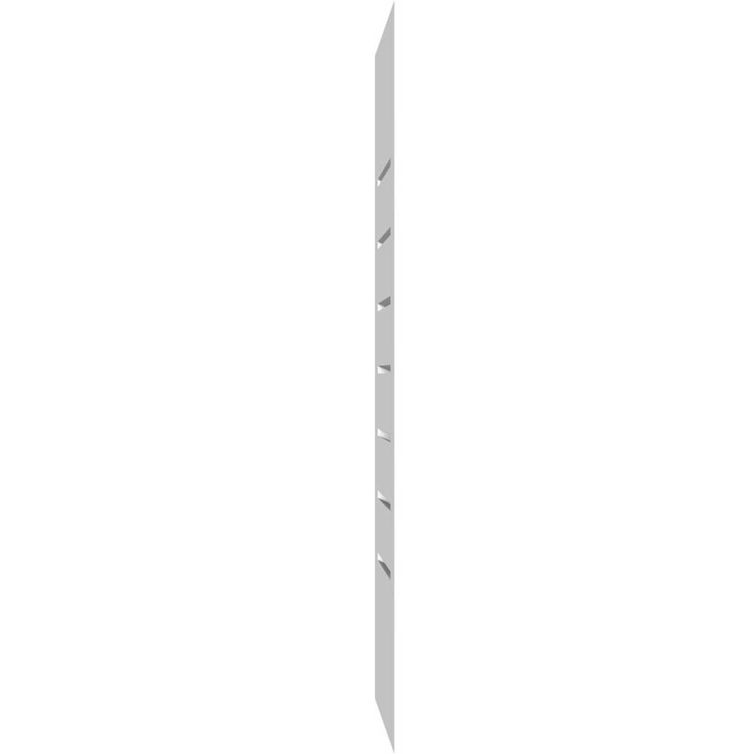 Vertical Functional Gable Vent with Flat Trim Frame Ekena Millwork GVPVE - Inhomebuy
