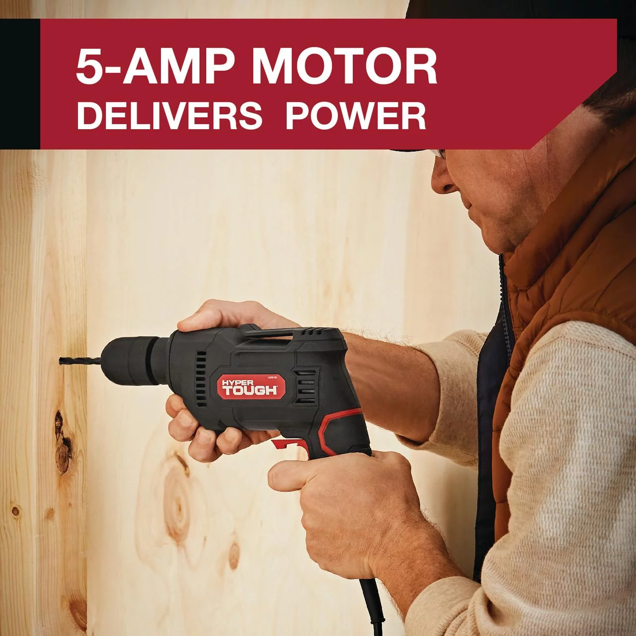 Hyper Tough 5.0amp, 120 Volts 3/8 inch Electric Drill - Inhomebuy