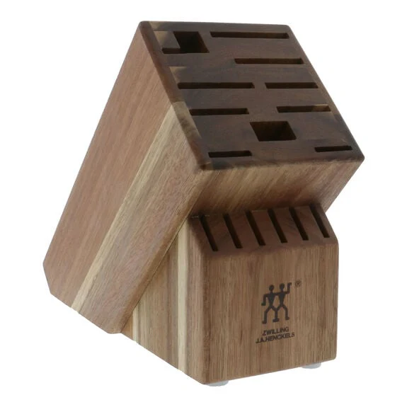 ZWILLING TWIN 16 Slot Knife Block in Acacia, Storage Series - Inhomebuy
