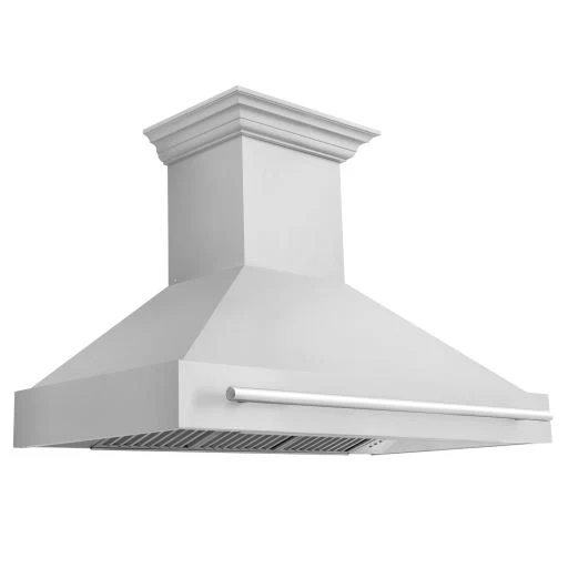 ZLINE 48 In. Stainless Steel Range Hood with Stainless Steel Handle, 8654STX-48 - Inhomebuy