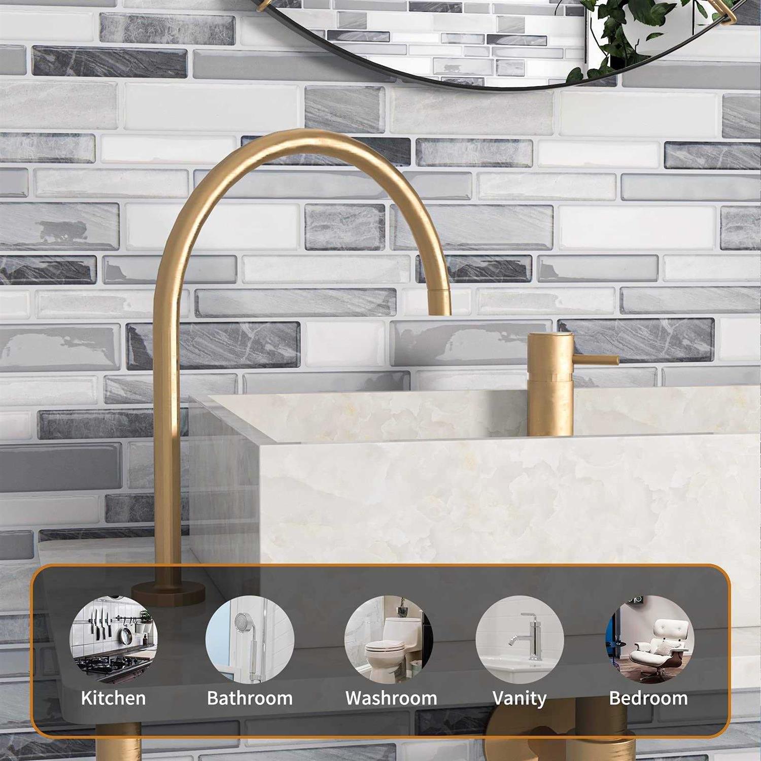 WOWSTAR 10-Sheet Peel and Stick Tiles - Inhomebuy