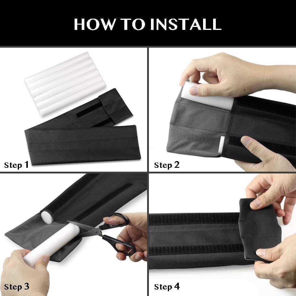 Efoxcity Waterproof Twin Door Draft Stopper Adjustable Size 30 to 36 Weather S - Inhomebuy