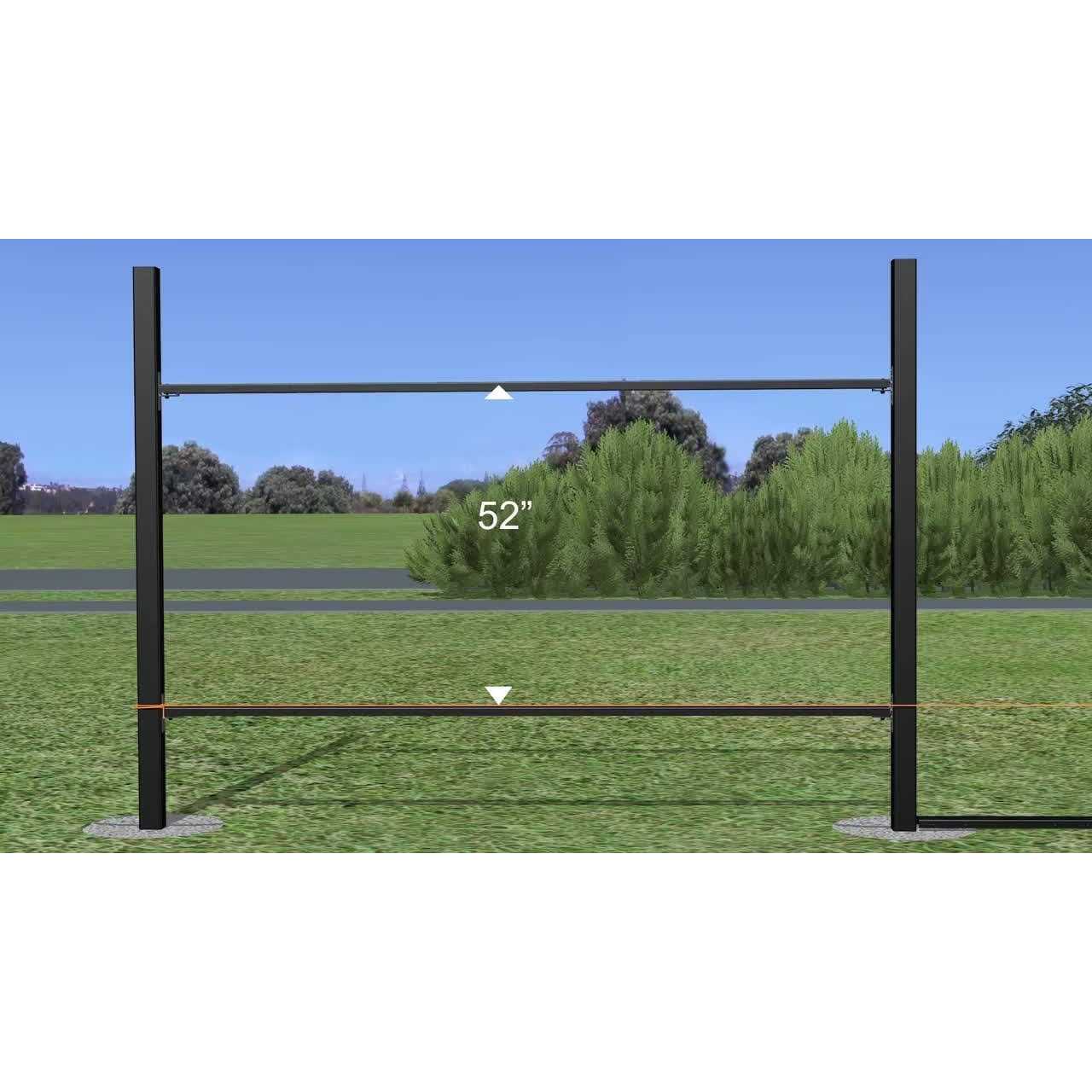 Slipfence Gate Kit 1-in Steel-painted Gate Kit - Inhomebuy