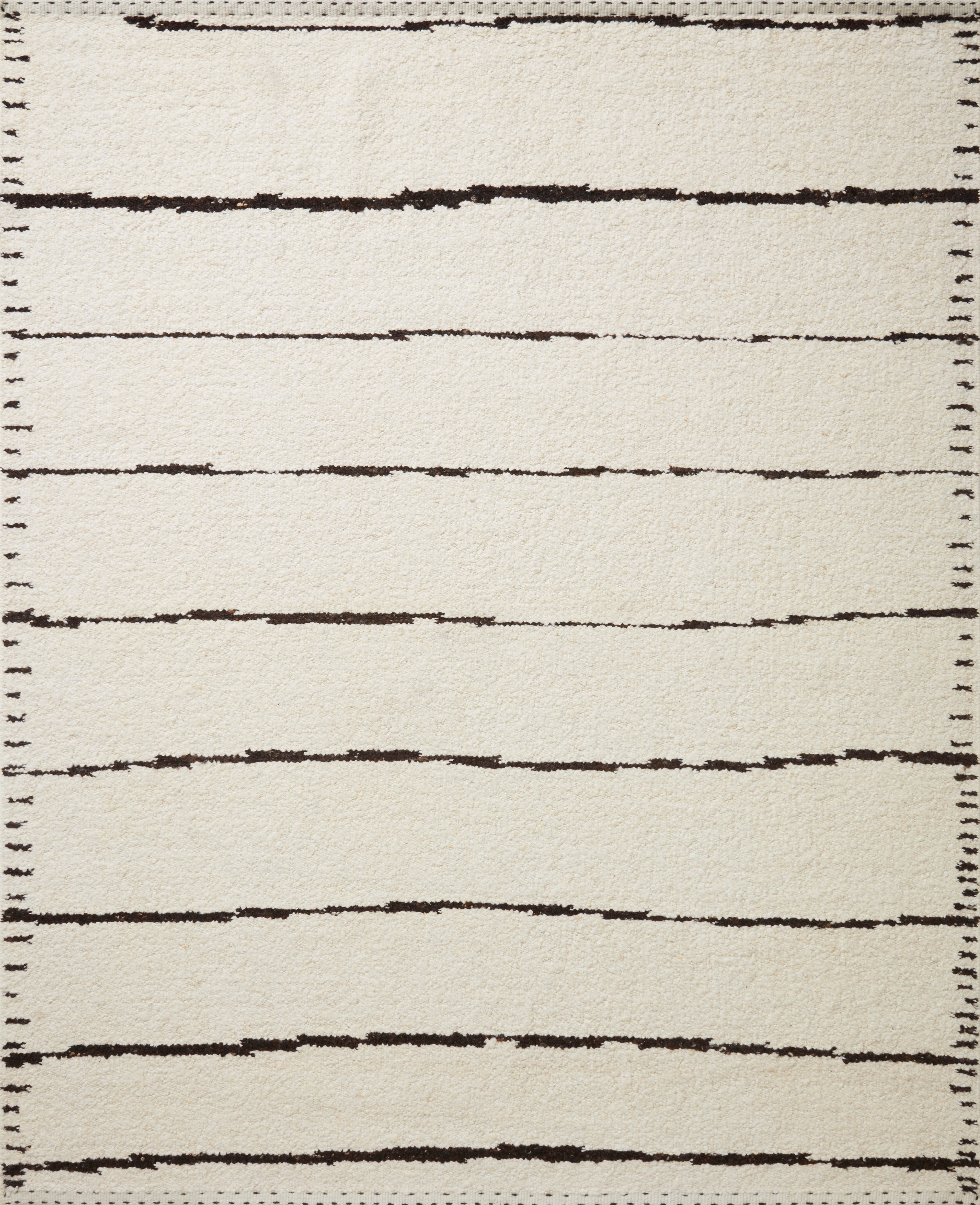Loloi Rugs Roman Collection Rug in Ivory, Black - 9'6