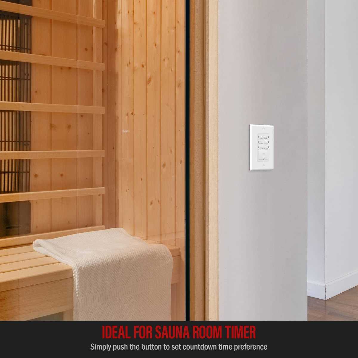 Enerlites Countdown Timer Switch 5-10-30-60 Min Hour For Bathroom Fans - Inhomebuy