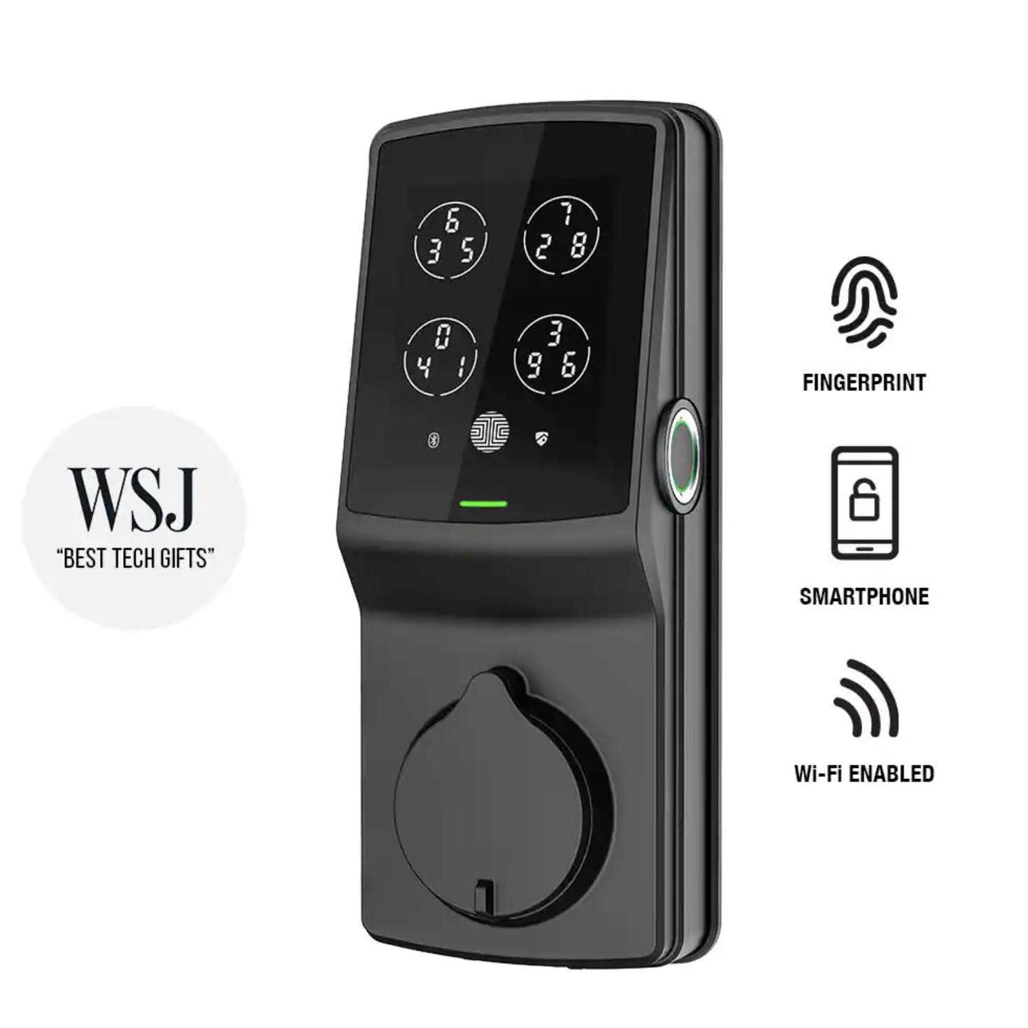 Lockly Secure Plus Smart Latch Door Lock with Fingerprint Touchscreen - Inhomebuy