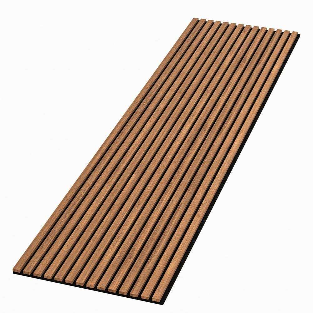 Ejoy 106 in. x 6 in x 0.5 in. Solid Wood Wall 7 Grid Cladding Siding Board - Inhomebuy