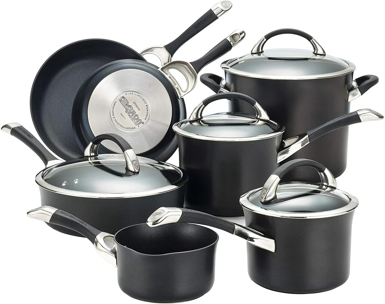 Circulon Symmetry Hard Anodized Non-Stick Cookware 11 Piece Set | 87376 - Inhomebuy