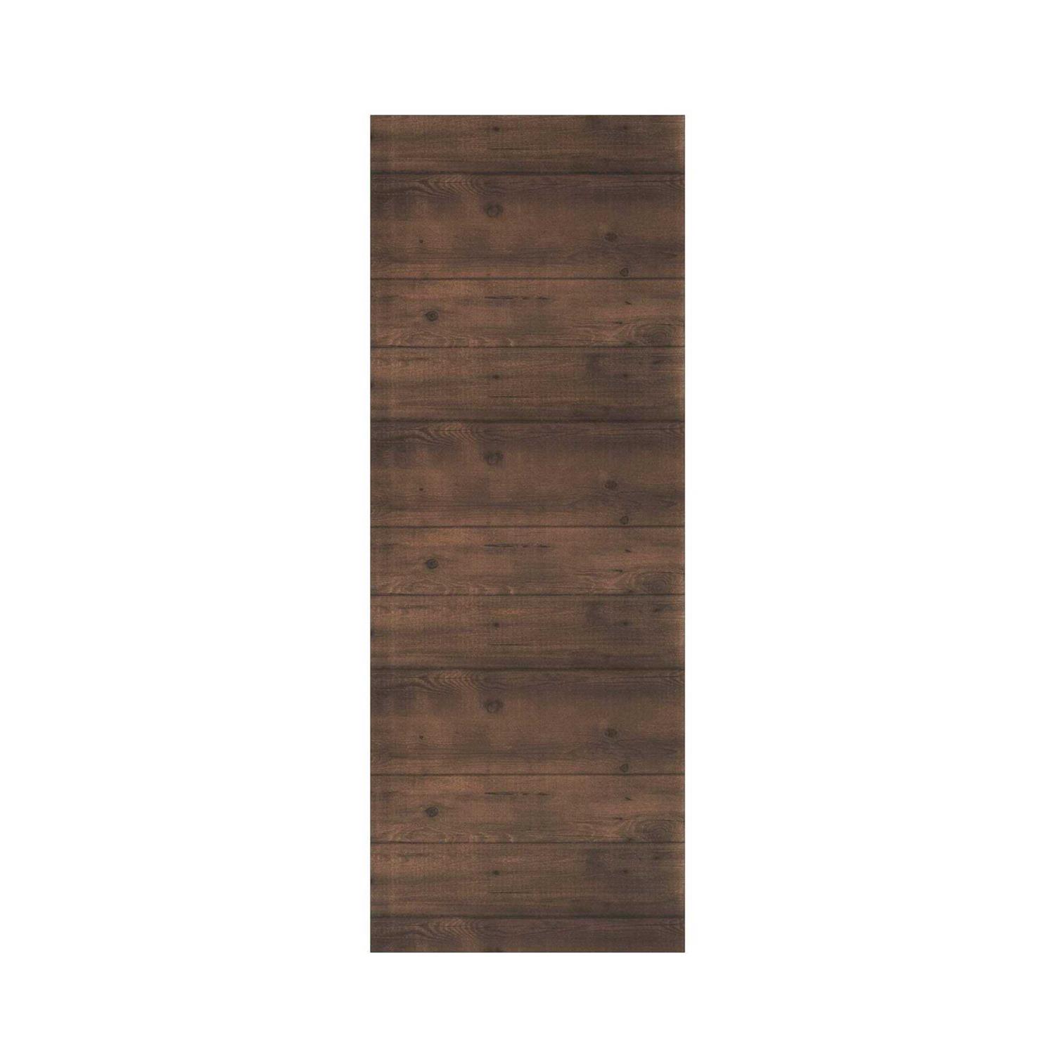 EightDoors 1-3/8 in. Frosted Glass 4-Lite Shaker Primed Solid Wood Core Interior Barn Door Slab - Inhomebuy