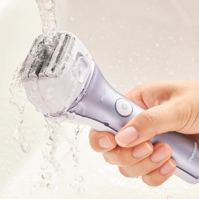 Panasonic Ladies Shaver: 4 hypoallergenic blades, wet/dry, rechargeable | ES-WL80 - Inhomebuy