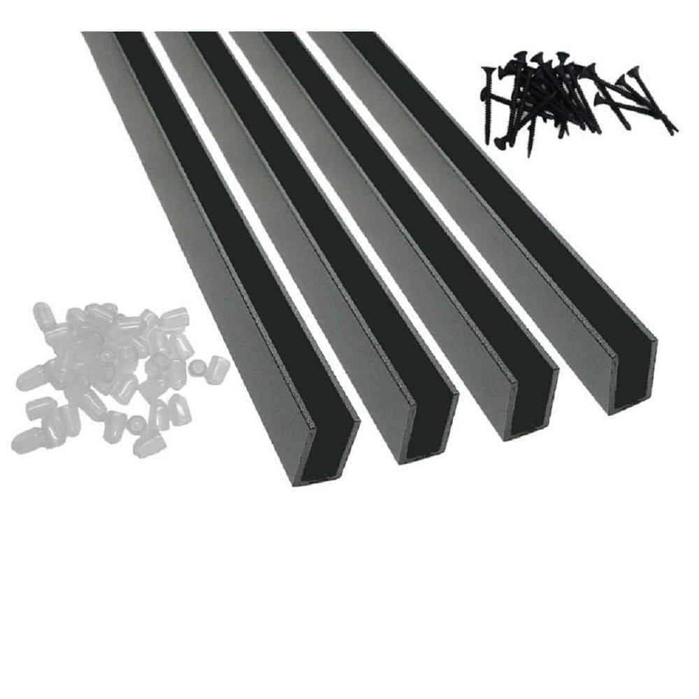 Wild Hog 6 ft. Black Aluminum Track Kit - Inhomebuy