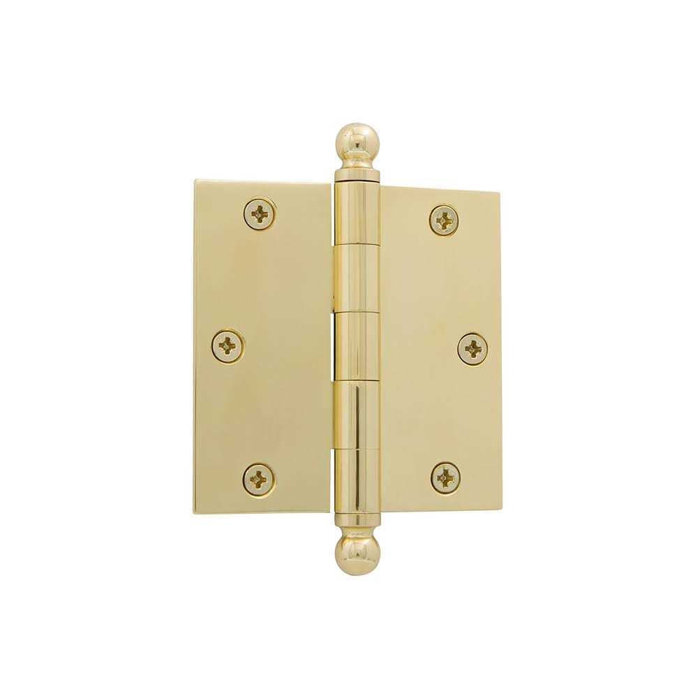 Nostalgic Warehouse 3.5 Ball Tip Residential Hinge Square Corners - Inhomebuy