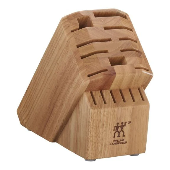 ZWILLING Pro 16 Slot Knife Block in Rubberwood, Storage Series - Inhomebuy