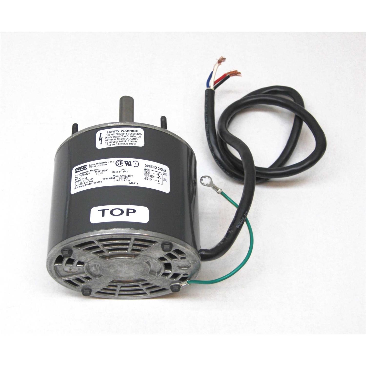Fasco D1160 1/110 HP 115 Volt 1480 RPM Shaded Pole Motor - Inhomebuy