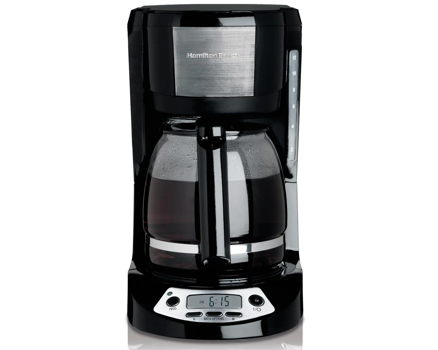 Hamilton Beach Coffee Maker: 12 cup, programmable, black | 49615C - Inhomebuy